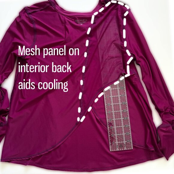 TWO Athleta Sunlover Tulip Back Tops NEW Deep Magenta and Navy Blue - Picture 7 of 16